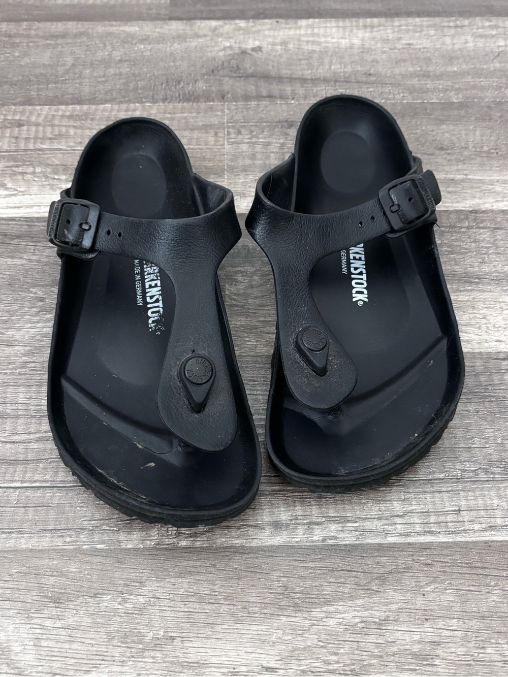 Birkenstock Black Gizeh Thong Sandals